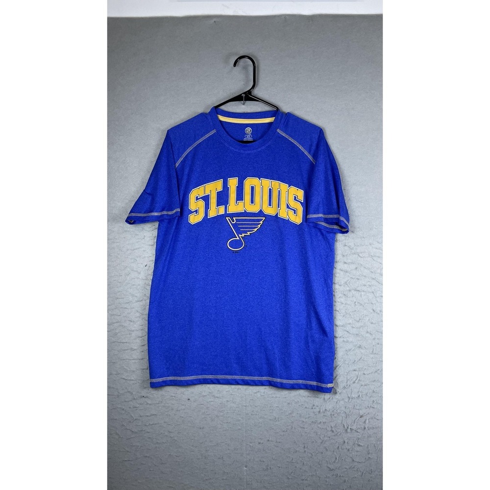 St Louis Blues Shirt Mens Large Blue NHL Hockey Graphic Short Sleeve Tee‎